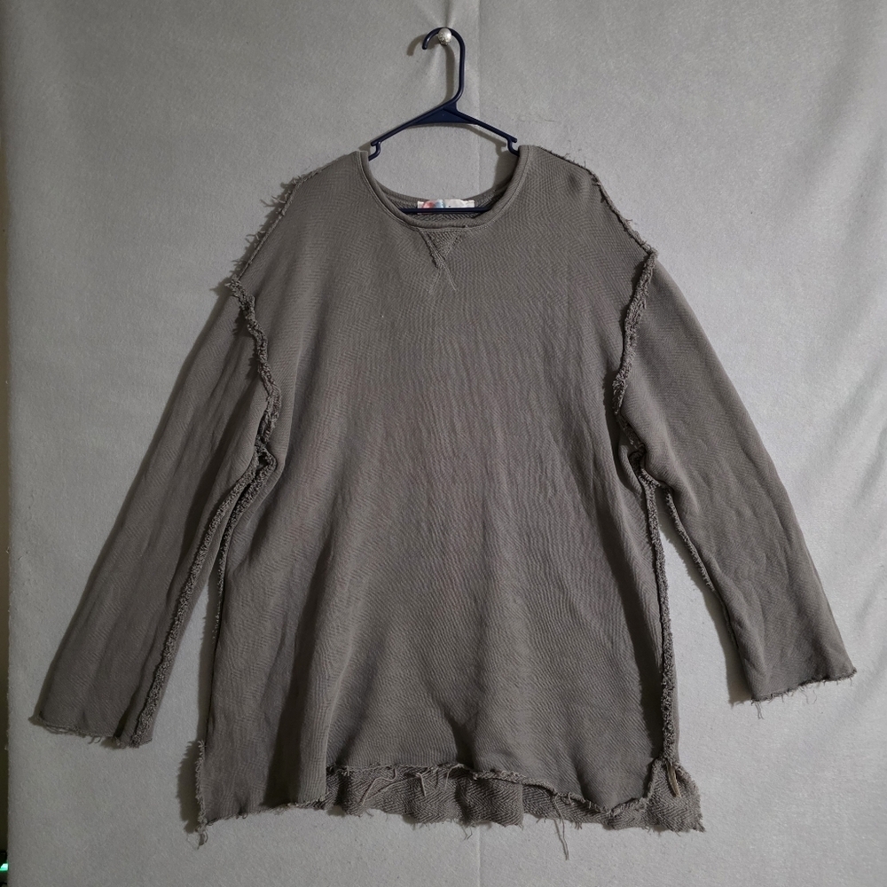 Free People Beach Womens Gray Oversized Sweater Pullover Size Medium